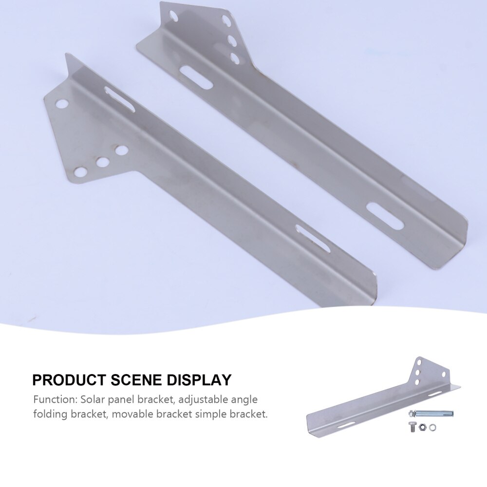 1 Pc Bracket Durable Premium Stainless Solar Panel Bracket Solar Panel Mount Bracket Folding Tilt Brackets for Floo