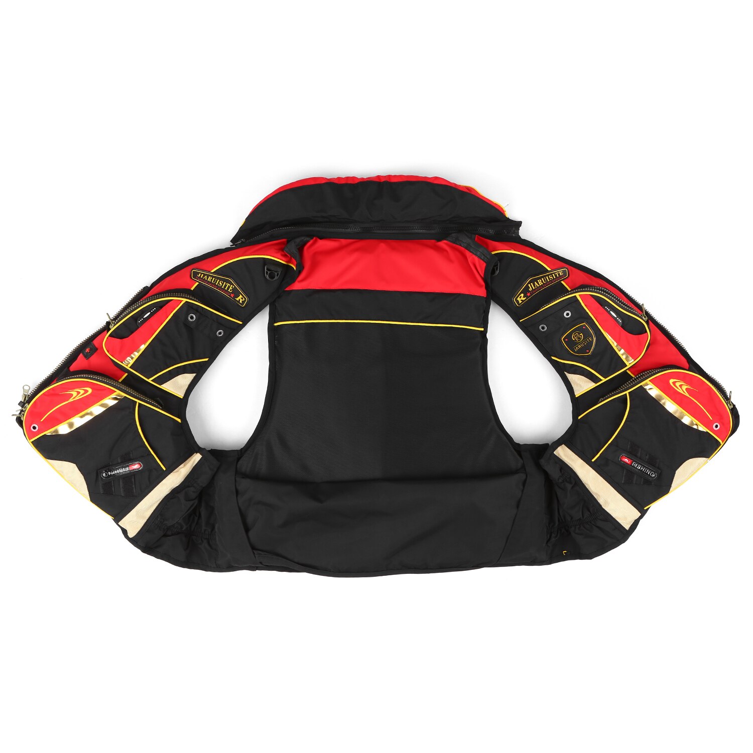 Vissen Zwemvest Outdoor Ademend Meerdere Zakken Floatation Zwemvest Volwassenen Drijfvermogen Vest Veiligheid Jas 낚시조끼