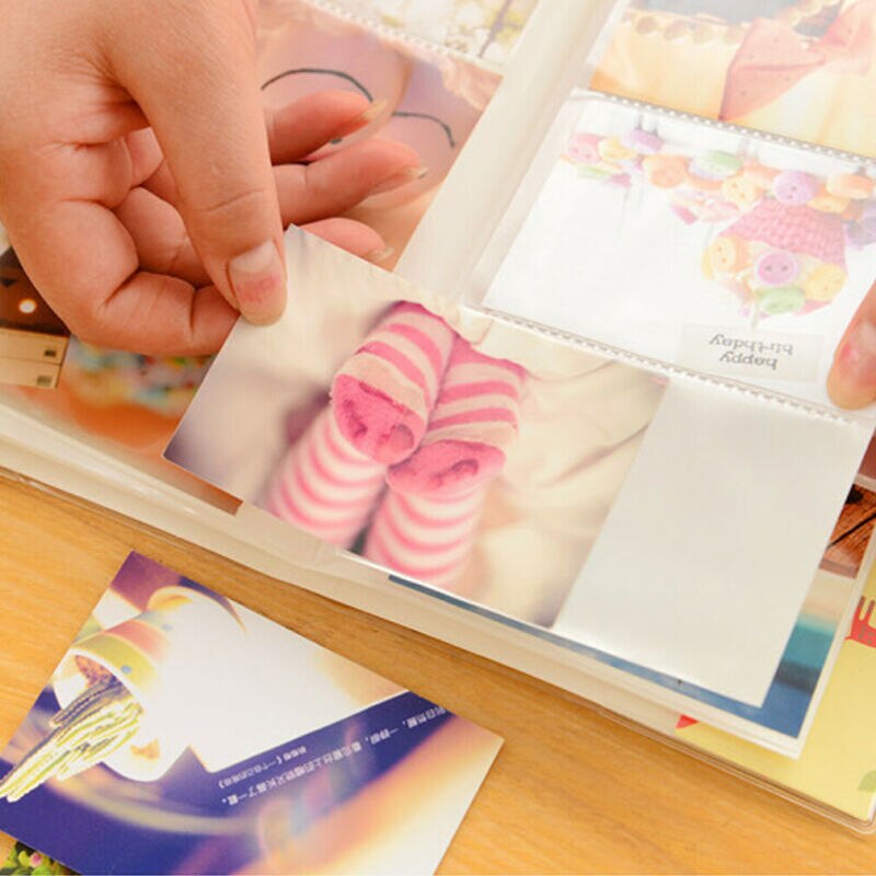Mini Dessin Animé Lié Album Photo Insert Significative Photo Oeuvre D'art Préférée Lié Photo Album Scrapbook 84 Feuilles Recueillir