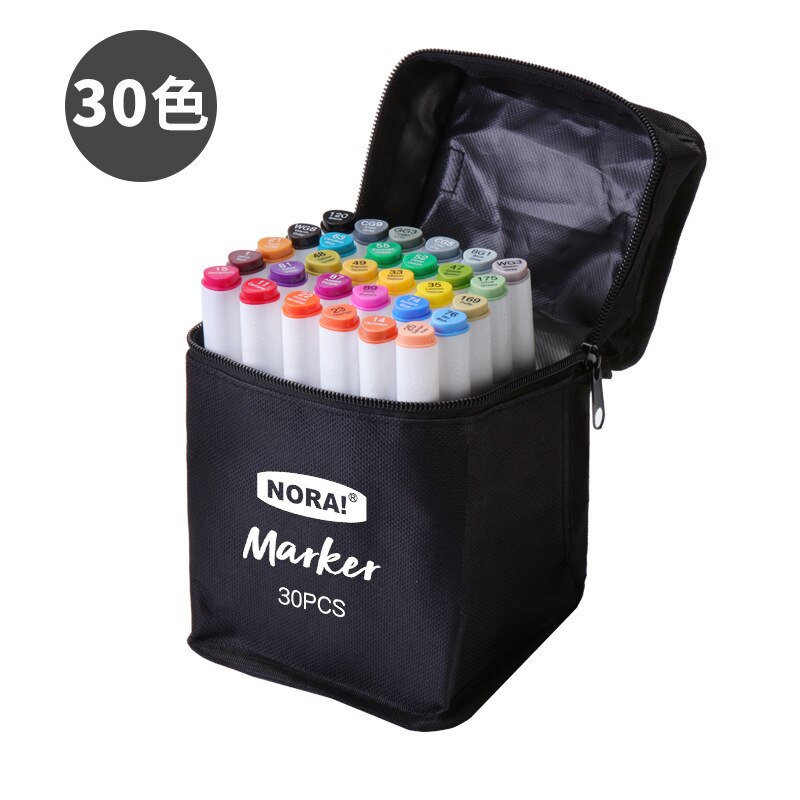 30/40/60/80 Kleuren Schetsen Markers Manga Graffiti Markers Tekening Set Highlighter Voor Sktechbook Scrapbooking Art levert: 30 Colors
