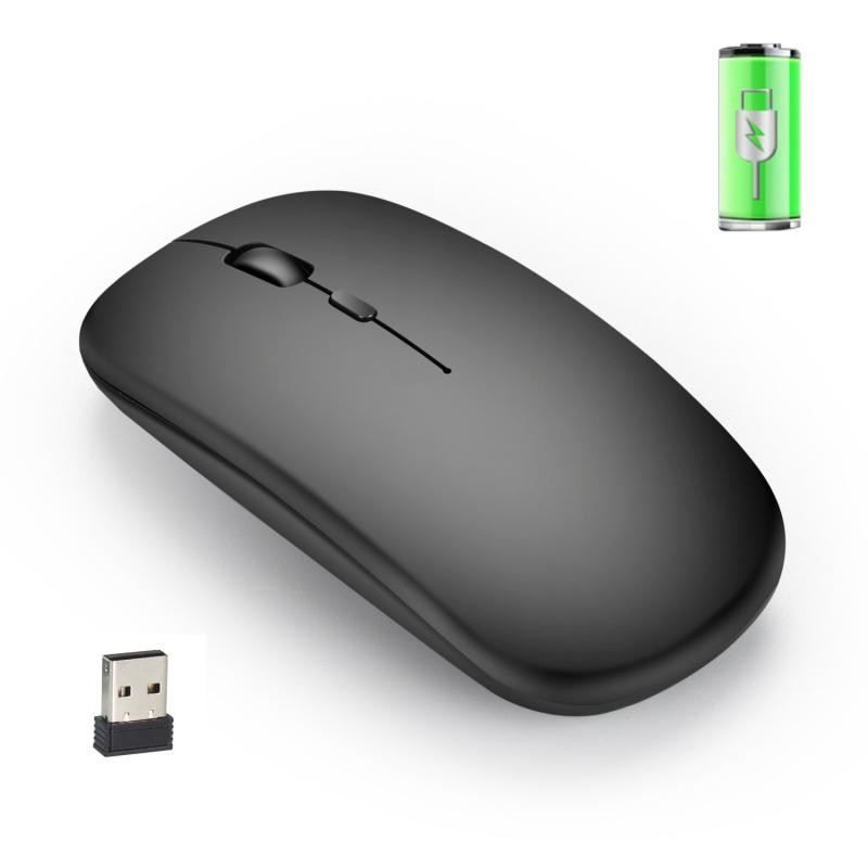 V8 Mini Wireless Mouse Computer 2.4Ghz Mouse Silent Slim Rechargeable Ergonomic Mouse USB Optical Mice For Laptop PC