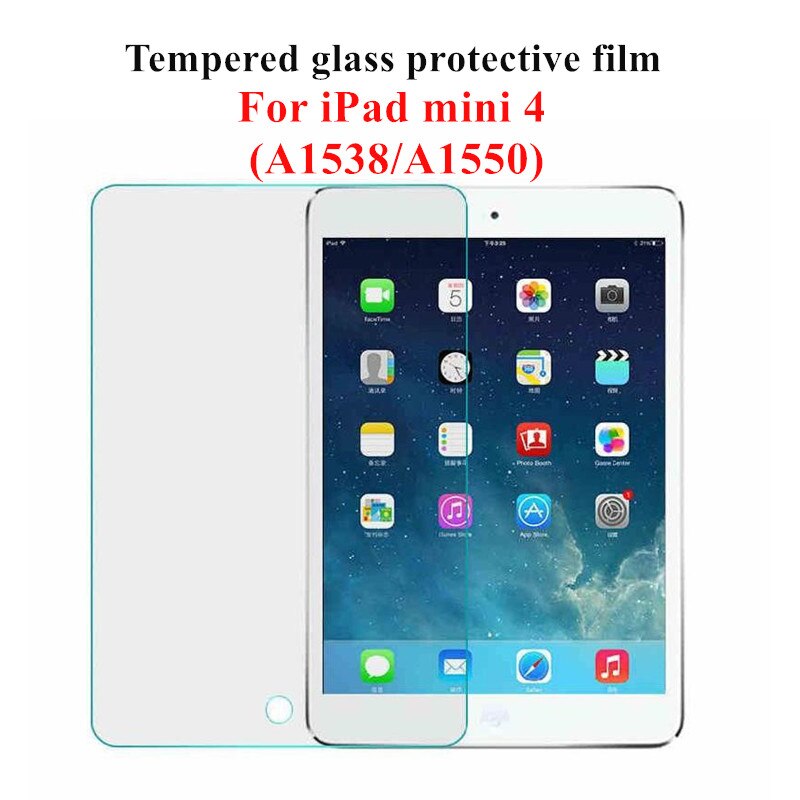 Tempered Glass for ipad air 1 2 ipad mini 2 3 4 5 6 HD Screen Protector 9H Protective Glass For iPad 9.7 10.5 11 inches: for iPad mini 4