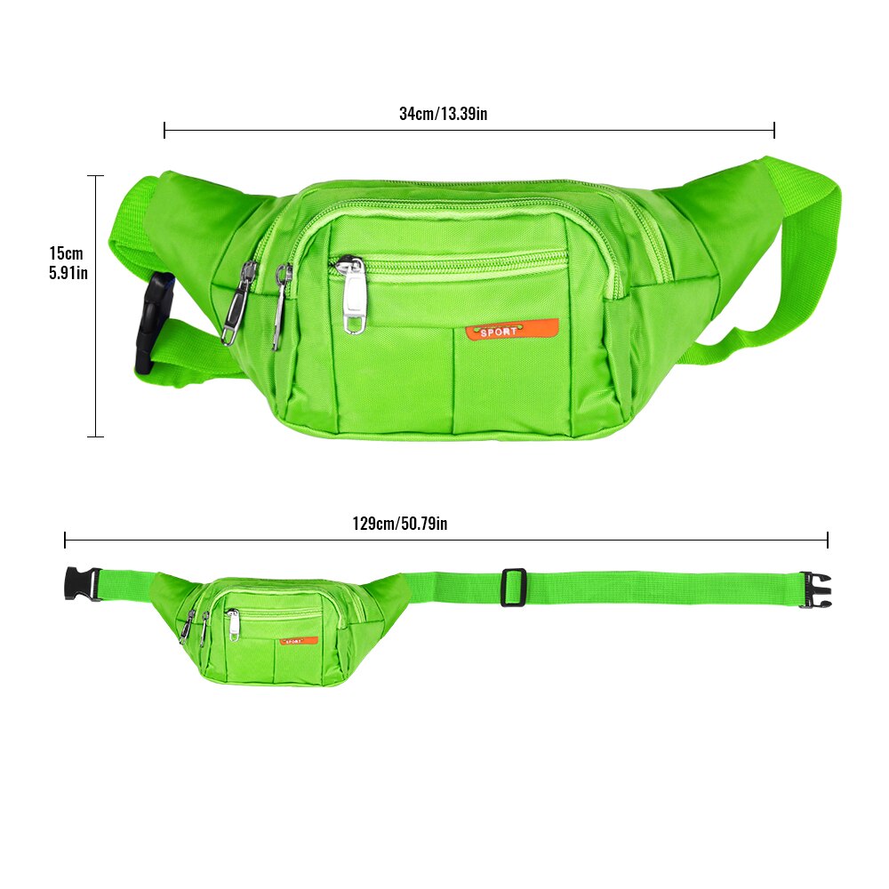 Geestock Vrouwen Taille Zakken Reizen Hip Bumbags Fanny Pack Meerdere Functies Riem Tas Mannen Casual Voor Buitenshuis Sport