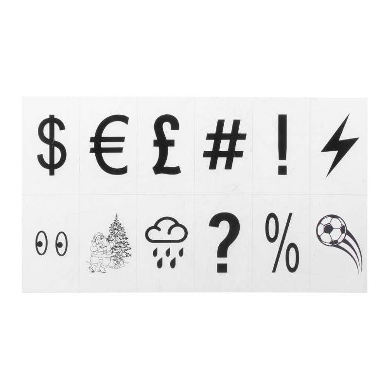 LED-Leuchtkasten, Buchstaben, Zahlen, Karten, DIY, Kino, Leuchtkasten, Symbole