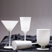 450 ml korte cup Wit serie Europese loodvrij glas beker 220 ml/300 ml likeur cup, 450 ml korte cup
