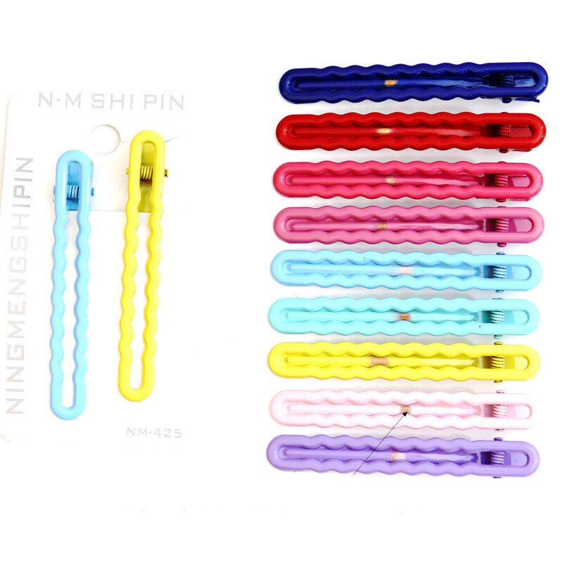 1 paar paarse haarspeldjes schattige prinsessenstijl kinderen glanzende textuur haarspeldjes baby zijclip meisjes accessoire: H 1 paar