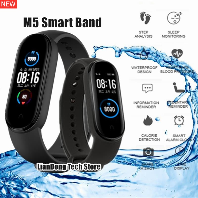 M5 Smart Band Waterdicht Fitness Armband Hartslagmeter Tracker Bloeddruk Polsband Sport Smart Armband