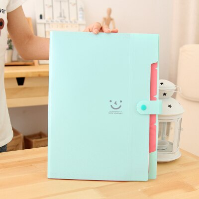 Simpatici documenti di prova per cartelle di file di sorriso A4 cartoleria per studenti multistrato di grande capacità: 1