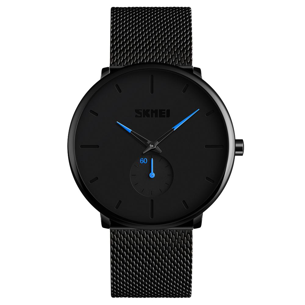 SKMEI Luxe Mannen Mode Sport Horloges mannen Quartz Analoge Klok Man Polshorloge relogio masculino 9185: Blue watch