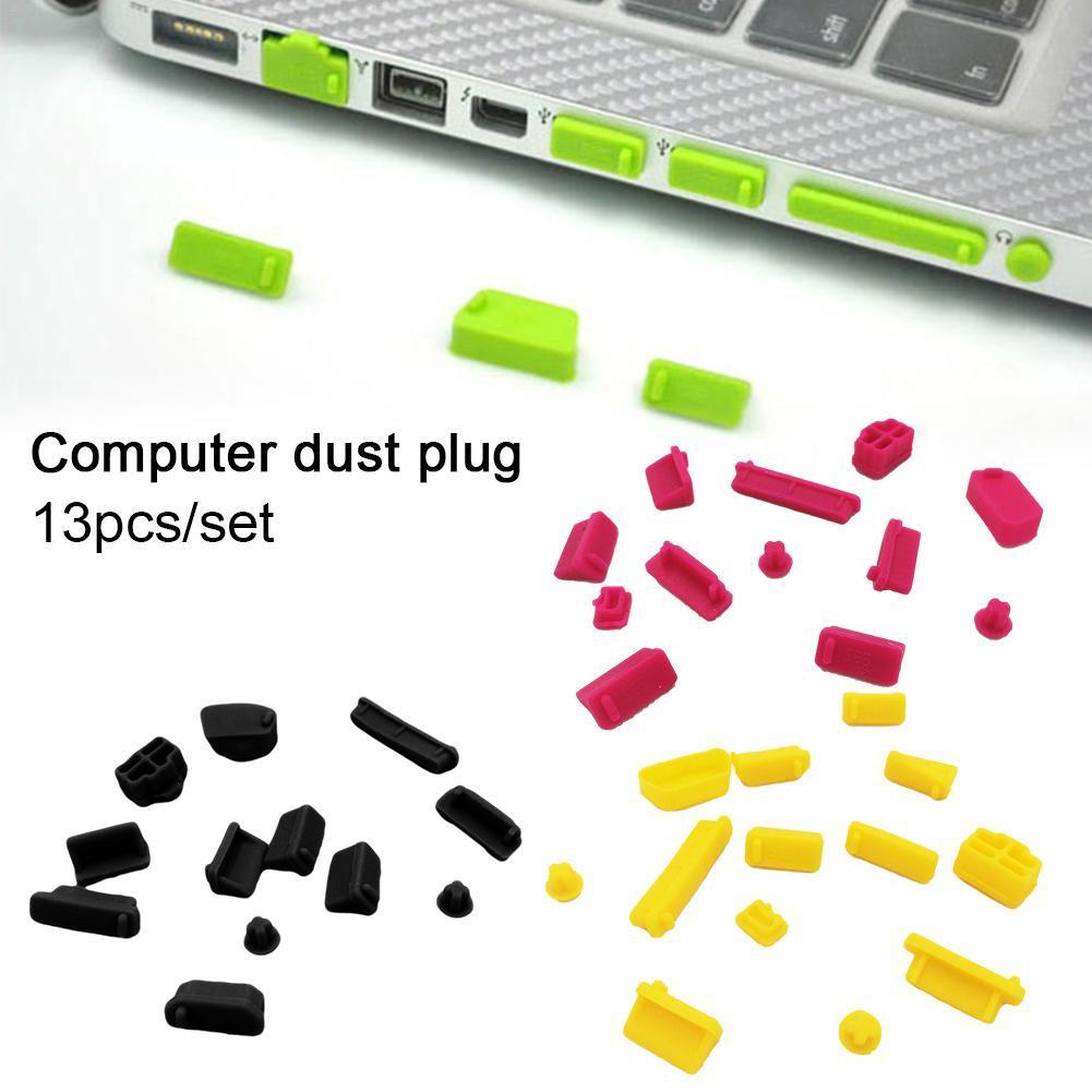 1 Bag Universal Elastic Silicone Anti-dust Laptop Port Protector Dustproof Notebook Computer Port Plug Anti-dust Stopper Cover