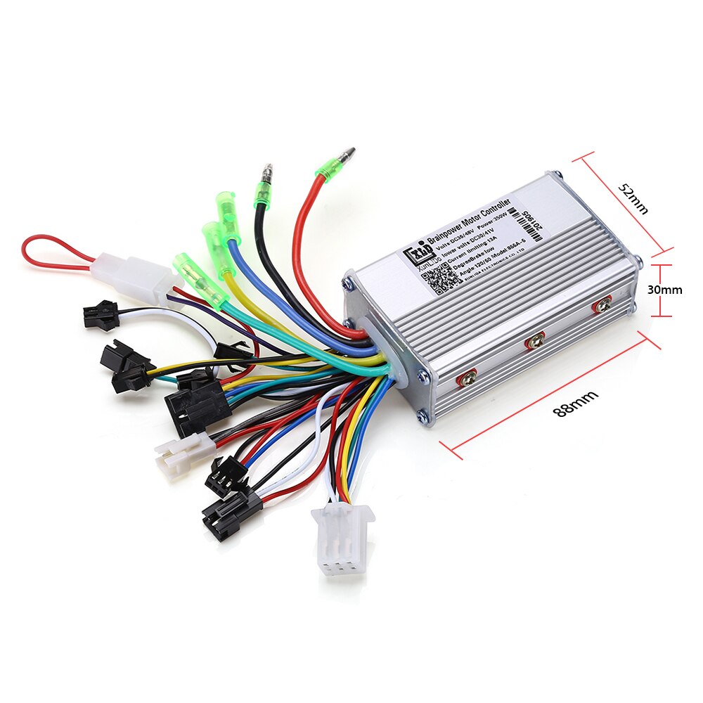 Electric Bicycle Brushless Controller Dual Model 36V 48V 350W Electric Bike Ebike Controller Ebike Accessory