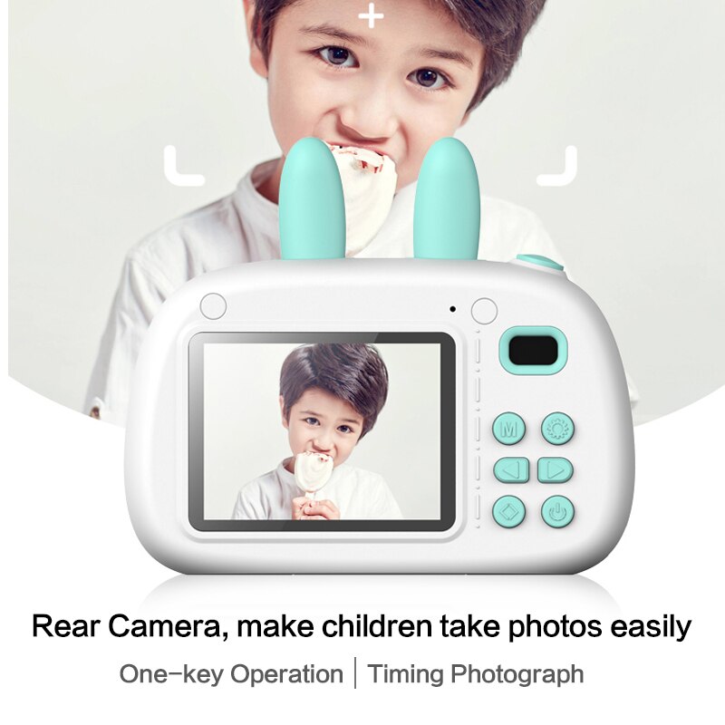 18MP Children Mini Camera HD 1080P Digital Video Photo Camera Front Rear Dual Cameras 2.4 inch IPS Screen Kids Camera Best