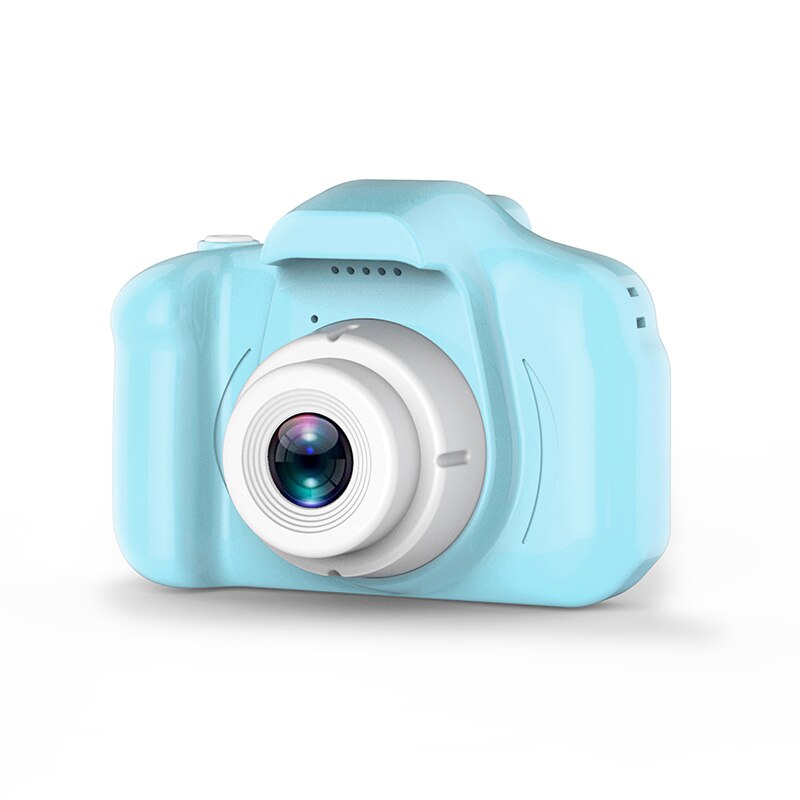 Børnekamera digitalt multifunktionelt 1080p hd skærm foto video lille barn legetøj kamera fødselsdag udendørs spil fotoаппарат: Lyseblå