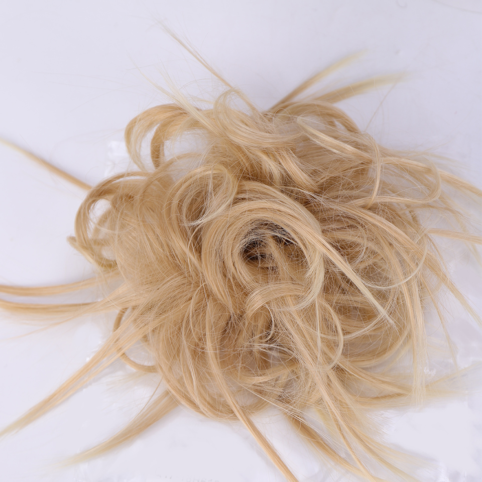 Houyan stökig brud brudtärna chignon munk hår bulle stökigt updo frisyrer hår bullar chignon munk