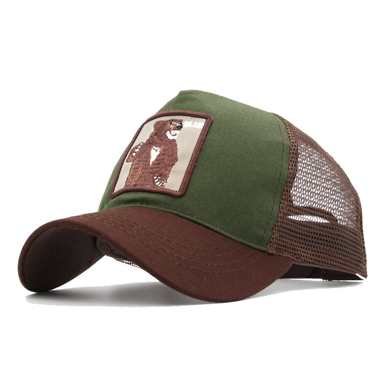 gorra de béisbol de malla Unisex encantadores animales gorras mujeres y hombres gorra Snapback papá sombrero verano hueso ajustable SA-8: 16