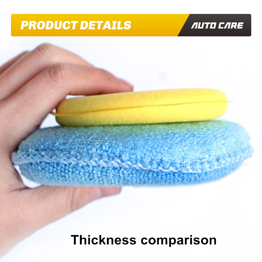 Aplikator wosku z mikrofibry 10 sztuk 5 "średnica ultra miękka mikrofibra z kieszonką na palec polski wosk samochodowy zastosuj zmywacz polerować naramienniki