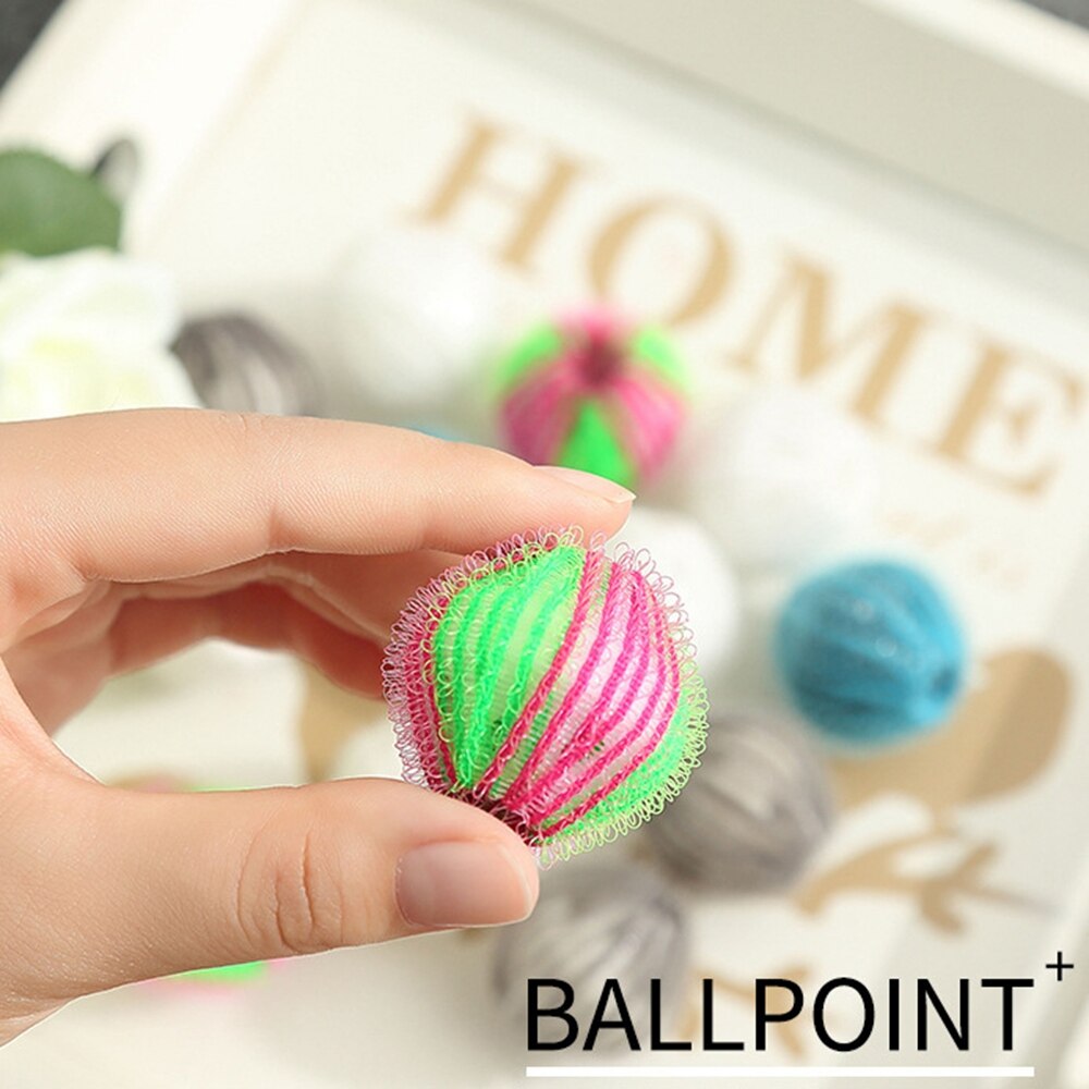 6 Stck Nylon Wäsche Ball Dekontamination Waschmaschine Waschen Und Schutz Ball Kleben Und Entfernen Haar Entfernung Reinigung