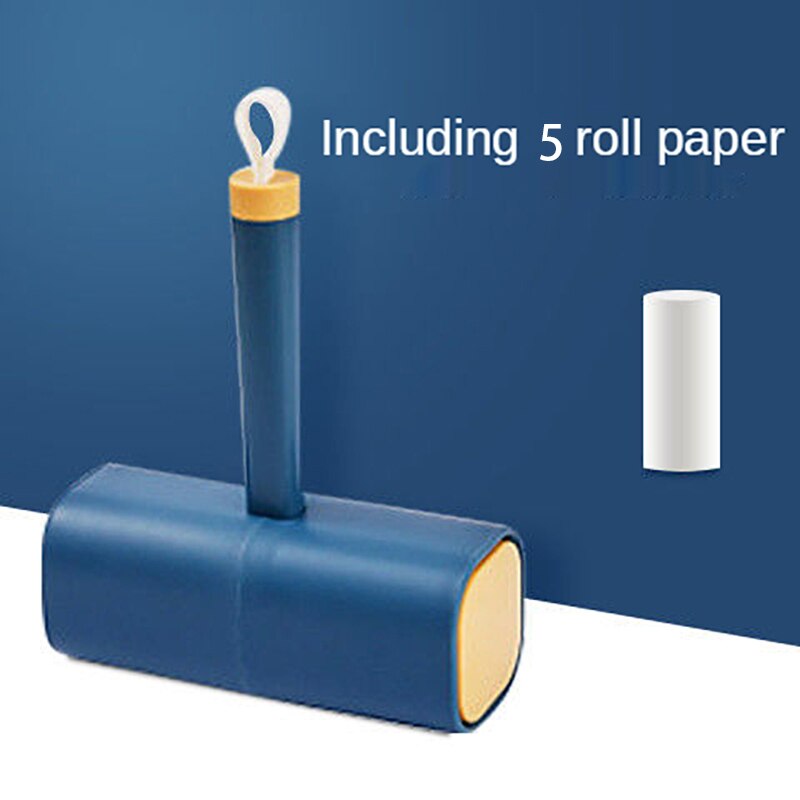 5 Roll Paper Sticky Roll Extra Sticky Lint Roller Mega Value Set for Pet Dog and Cat Hair Remover: Blue