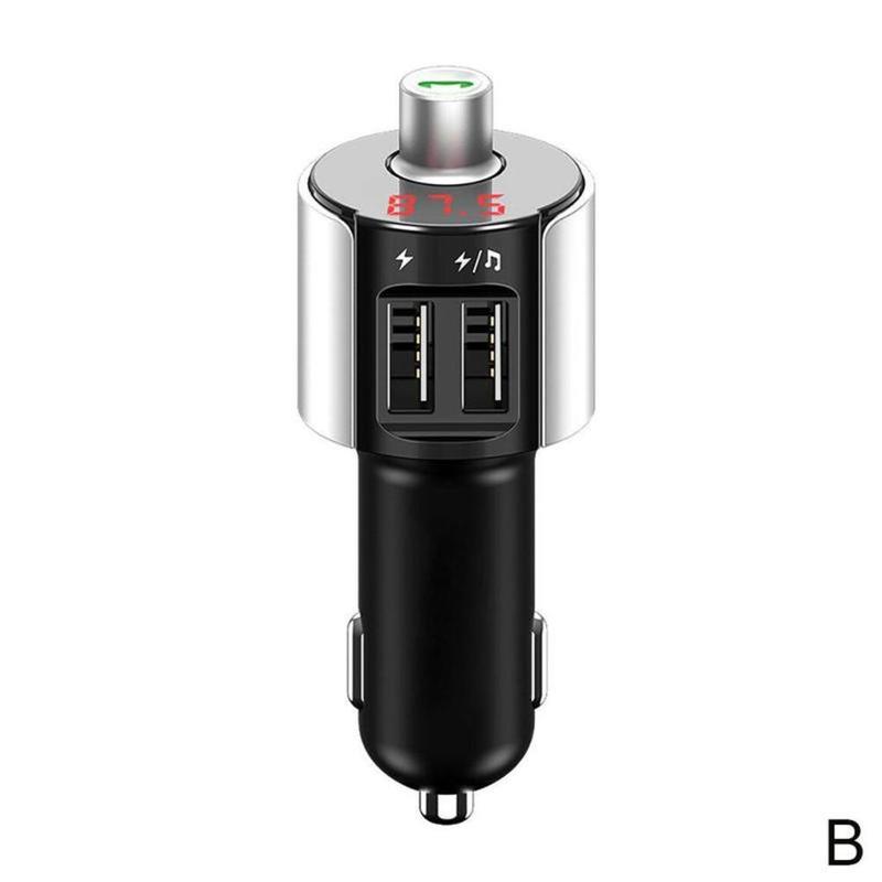 Usb Car Charger Adapter Auto Kit Handsfree Draadloze Accesory Auto Bluetooth Gratis Usb MP3 Speler Fm-zender Oplader Lcd Ha s1Y0: b