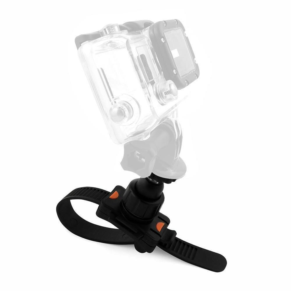 Verstelbare Fiets Riem Mount Houder Voor Gopro Hero 8 7 6 5 4 3 + 3 Zwarte Clip Beugel Klem roll Bar Zip Mount Voor Xaomi Yi 4K
