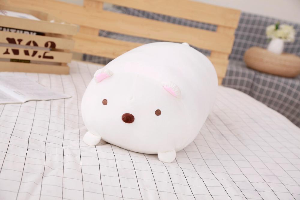 28Cm Zachte Cartoon Dier Hoek Creature Kussen Leuke Kat Witte Beer Dinosaurus Knuffel Kinderen: Bear