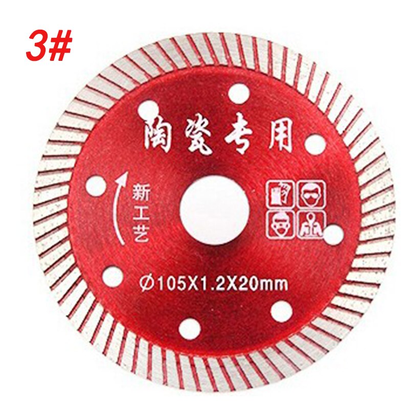Ceramic tile cutting blade slotted concrete ceramic vitrified brick special marble stone diamond saw blade