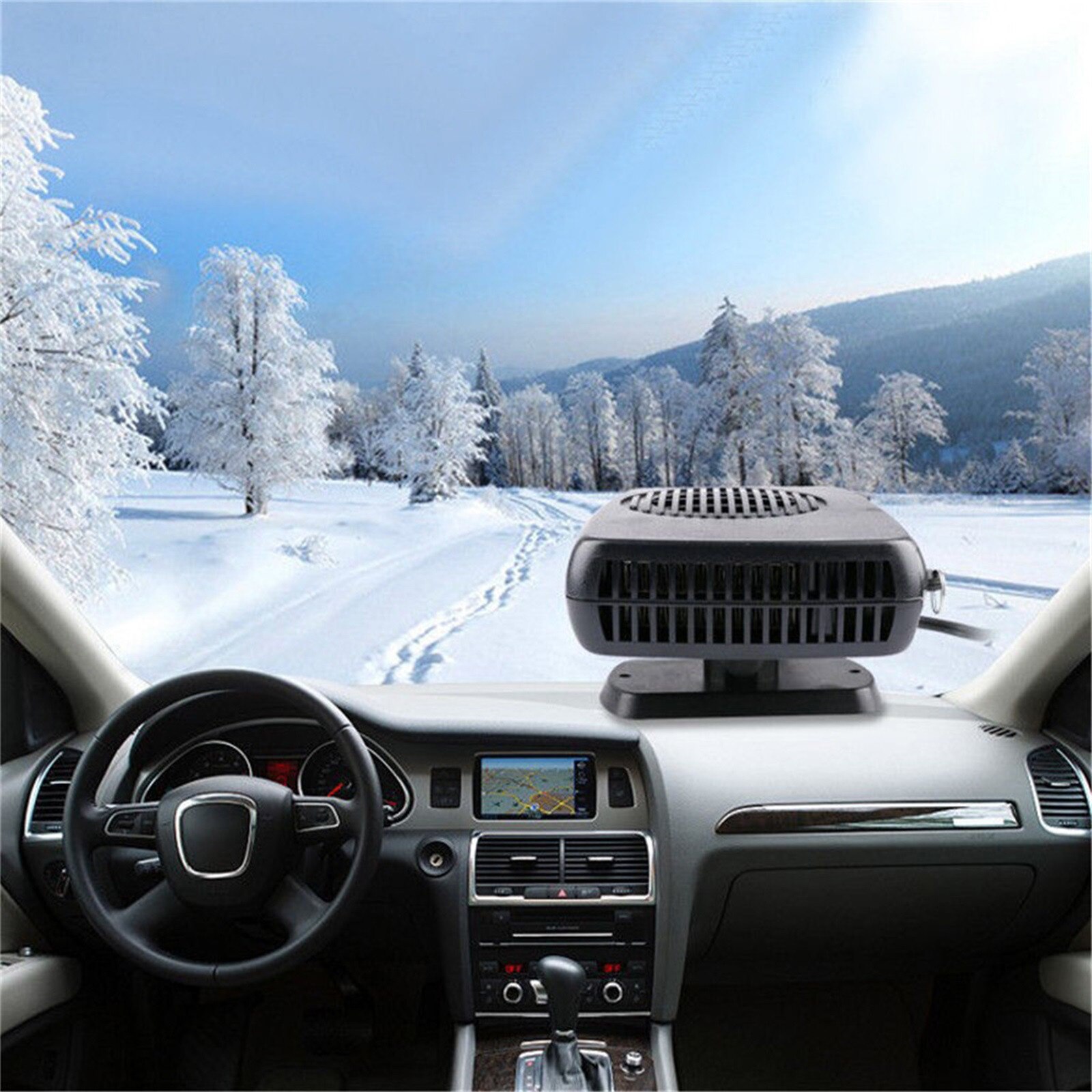 4# 150w dc 12v bilopvarmning og -køling 2 in 1 auto-varmelegeme opvarmning kølig bilventilator forrude vindue afrimning afrimningsstøj