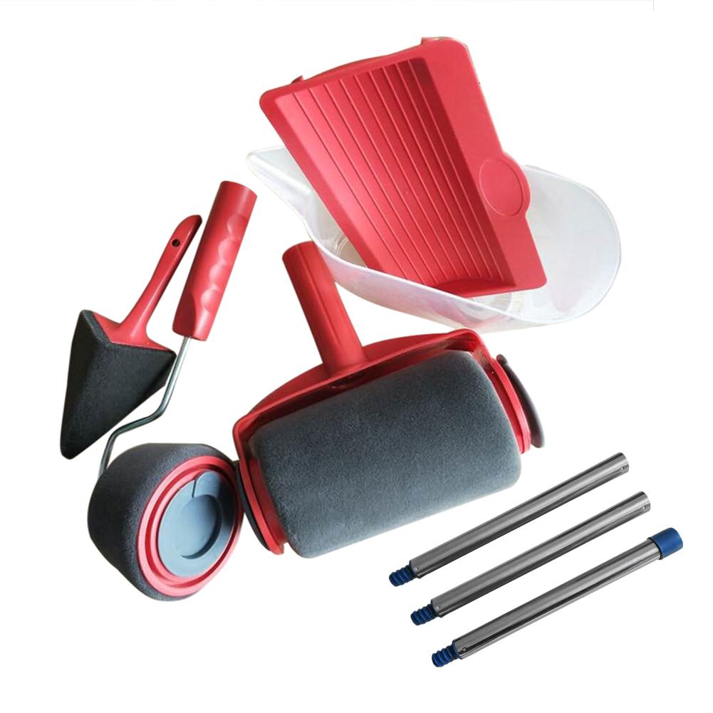 8 Stks/set Diy Muur Verf Roller Borstel Gereedschap Kits Multifunctionele Muur Decoratieve Kwasten Home Hoek Decoratieve Schilderen Borstel: Default Title