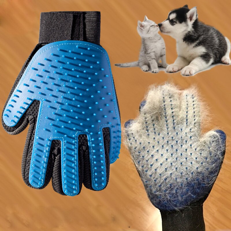 Cat Grooming Handschoen Pet Borstel Voor Hond Haar Verwijderen Deshedding Cleaning Kammen Massage S