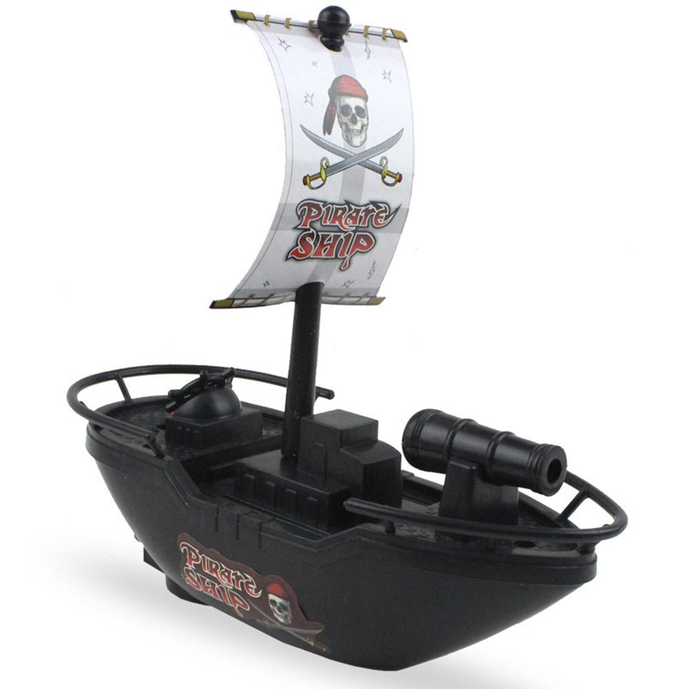 Children Electric Pirate Ship Toy Bath Toy Water Travel Warship Model Play Adventure Sailing Boat Baby Bath Educational Toy