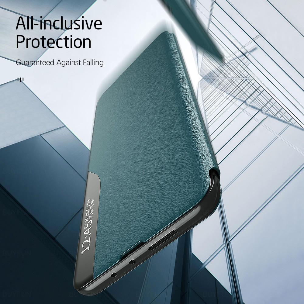 Funda de teléfono con tapa magnética con ventana para Xiaomi Redmi Note 14 13 Pro Plus 5G 4G, soporte de cuero para libro, Funda anticaída