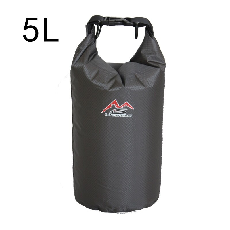 Bolsa impermeable para natación al aire libre de 5L/10L/20L/30L, bolsa seca de almacenamiento para Rafting y Camping con gancho de correa ajustable