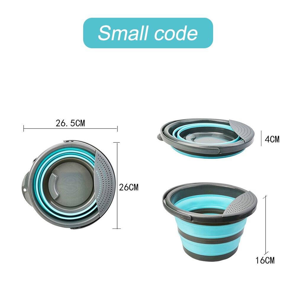 Collapsible Bucket Portable Folding Bucket Water Bucket Container with Sturdy Handle for Backpacking Camping Outdoor