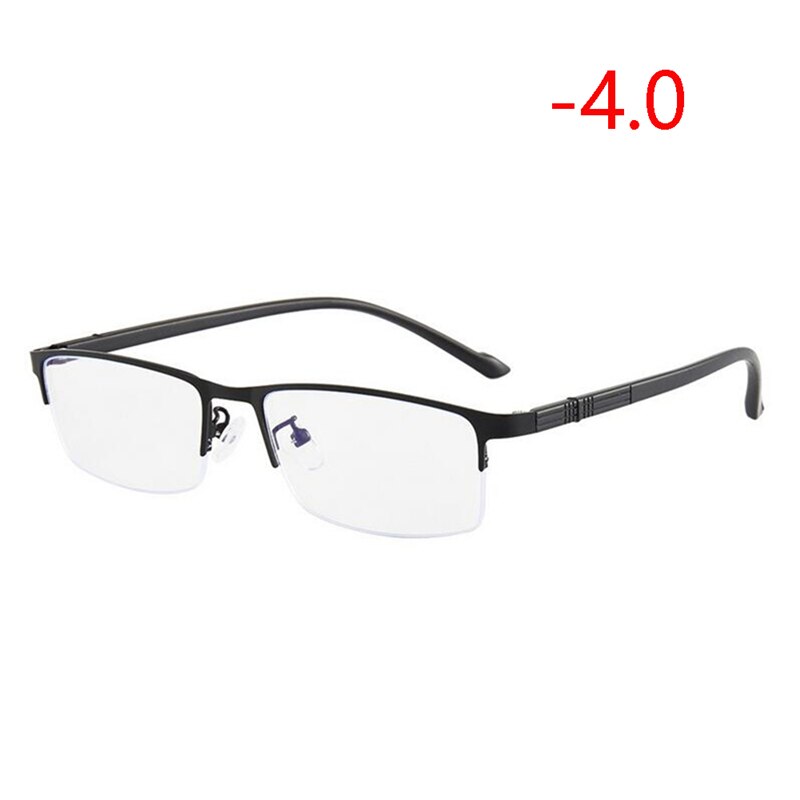 0 -1.0 -1.5 -2.0 -2.5 -3.0 -3.5 -4.0 sinistä valoa estäviä nelikulmaisia likinäköisyyslaseja valmiita puolikehysten reseptiä myopes lunettes: Likinäköisyys  -4.0