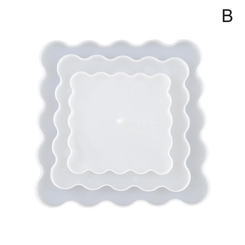 1 Set 3 Tier Round Fruit Tray Mould Diy Crystal Epoxy Candy Fruits Cakes Desserts Tea Stand Plate For Wedding Birthday Cupcake: B