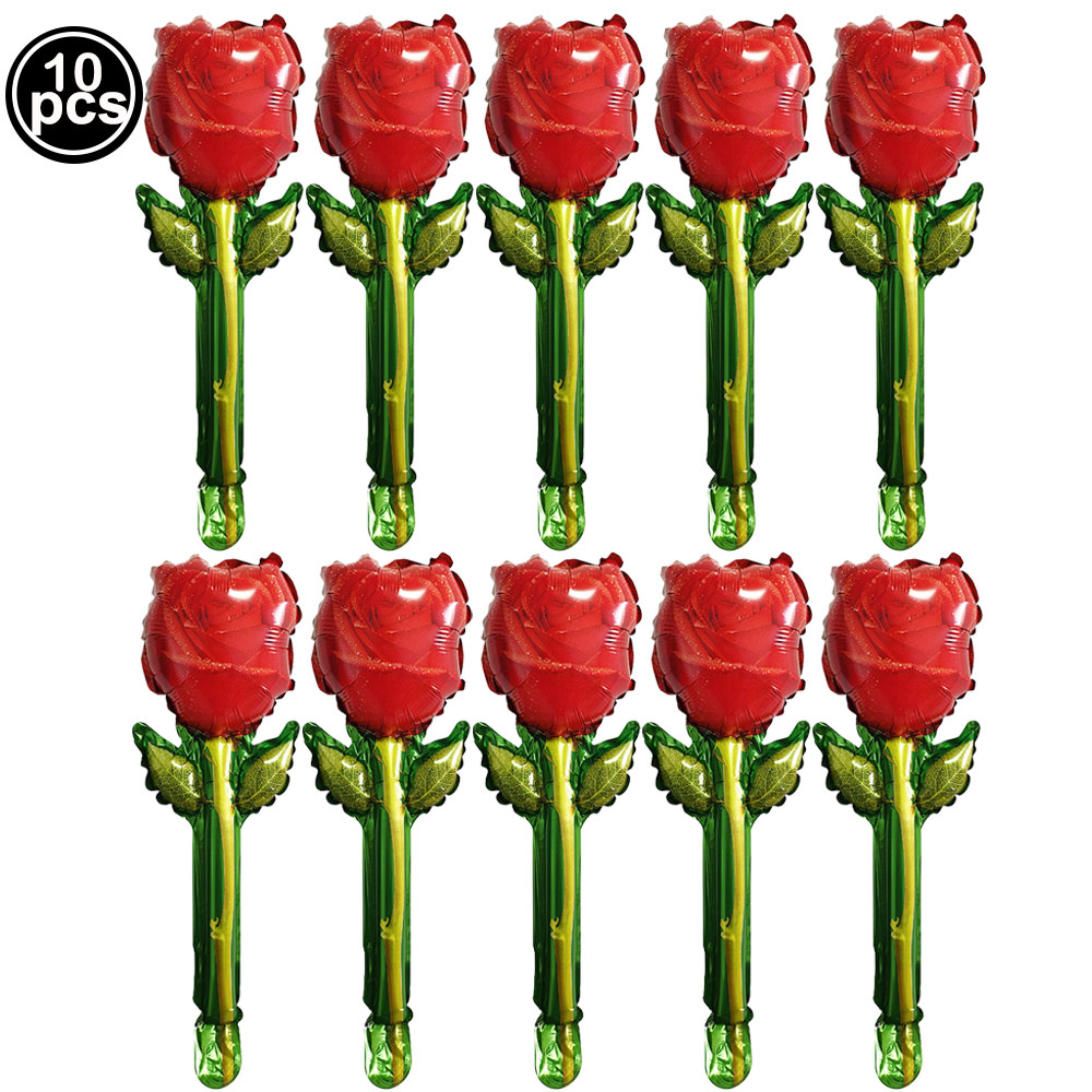 Grote bruiloft rode roos ballonnen roos bloemvorm folie ballonnen verjaardag Moederdag jubileum dag cadeau decoraties ballon