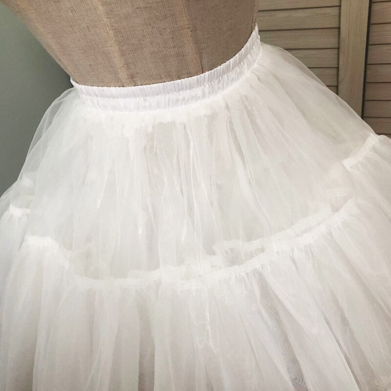 Organza Baljurk Korte Petticoat Lolita Cosplay Korte Jurk Petticoat Ballet Tutu Rok Rockabilly Crinoline