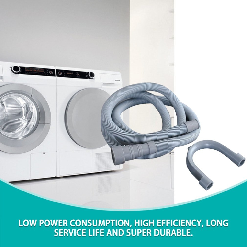 2m Fully automatic drum washer washing machine hose Drain pipe Down pipe Outlet pipe Extended extension tube Universal