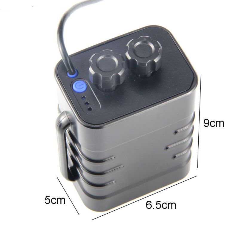 12V waterdichte batterij voor kofferdoos met USB-interface Ondersteuning 6x 18650 batterij