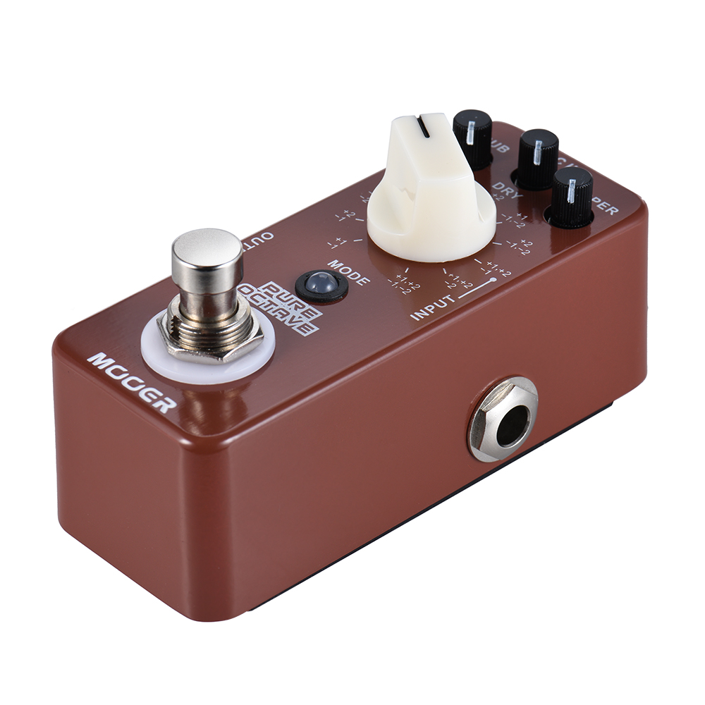 MOOER PURE OCTAVE Guitar Pedal Mini Octave Guitar Effect Pedal 11 Octave Modes True Bypass Full Metal Shell