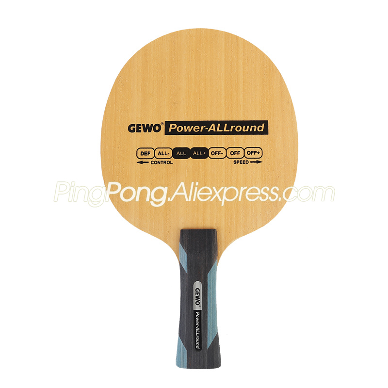 GEWO Power – raquette de Tennis de Table, 5 lames en bois originales, batte/pagaie de Ping-Pong