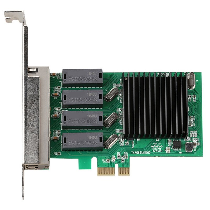 Carte réseau Gigabit 4 ports 4 ports RJ45 adaptateur réseau PCI-E PCI Express avec Realtek 8111H TXA066