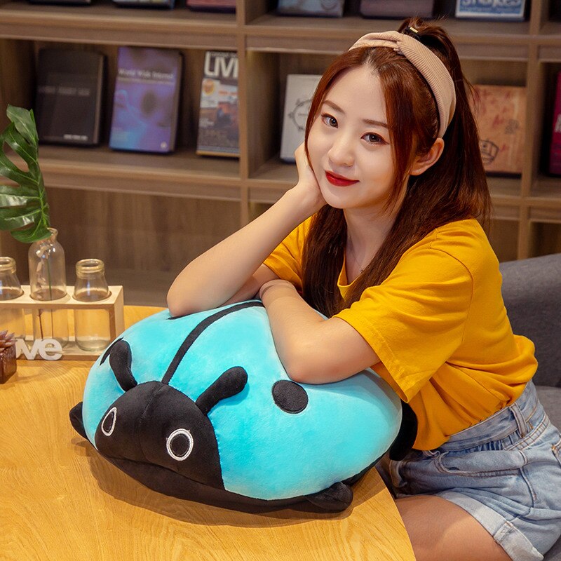 Huggable Nice 80cm/60/40cm/ cute plush toy soft colorful ladybug ladybird insect doll pillow cushion children birthday