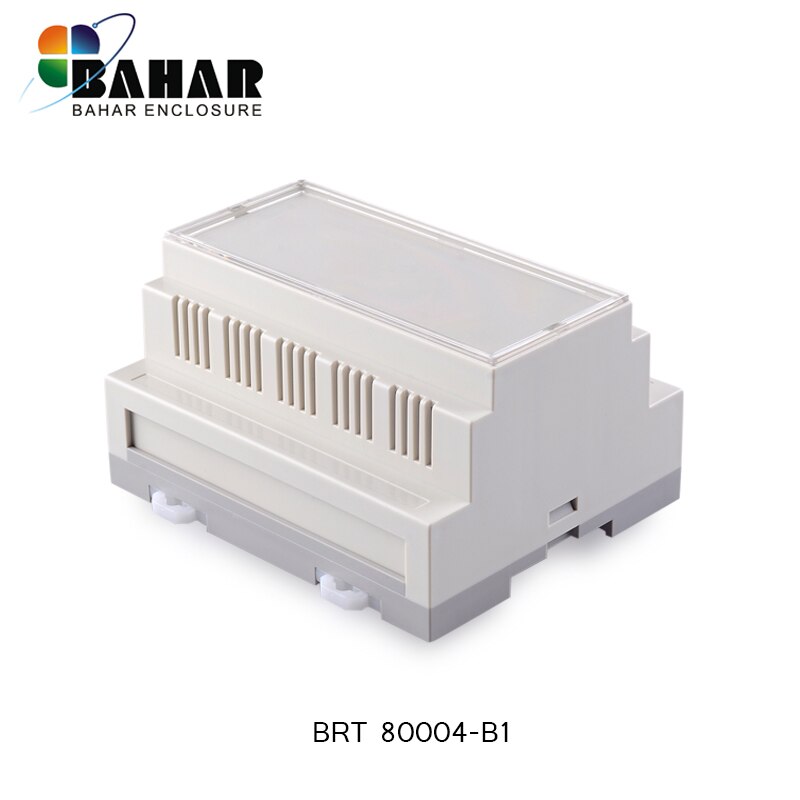 Din rail plastic enclosures small ABS junction box for electronic diy custom PLC housing for electronics project box 106*87*60mm: BRT80004-B1