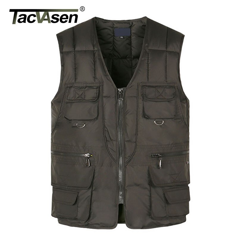 Tacvasen talvi miesten parkatakki kevyt puuvilla hihaton parka liivi takki kiinteä lämmin untuvatakki liivit 5xl isoa kokoa