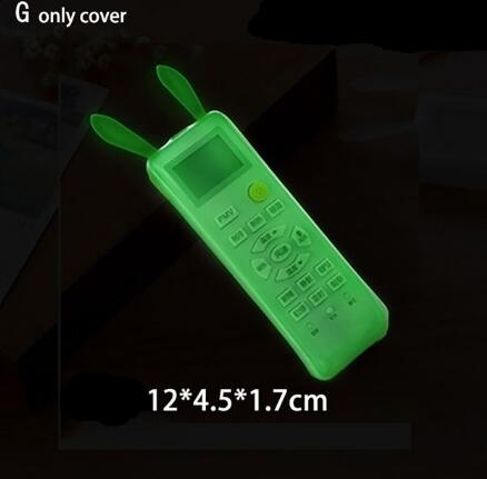 Clear Dust Protect Protective Storage Bag Portable Silicone Air Condition Control Case TV Remote Control Cover: S Luminous rabbit