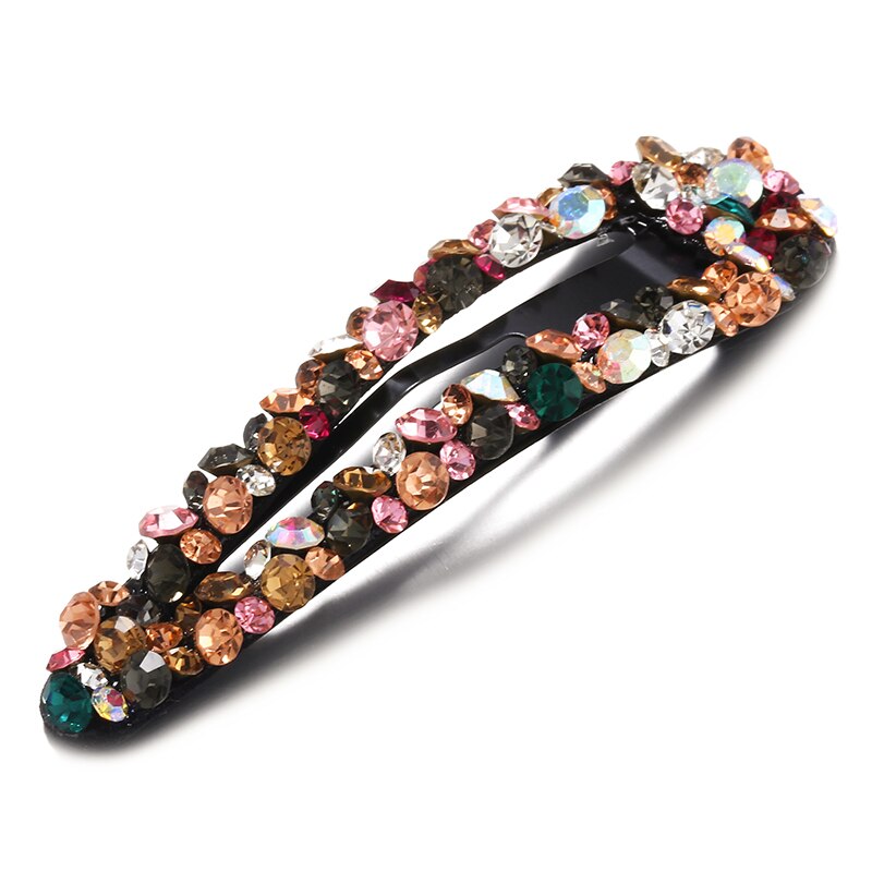 Meisjeshaarklauw geometrische imitatieparel haarspeld krab retro hartvormige kristallen haarspeldjes haaraccessoires voor vrouwen: F328b