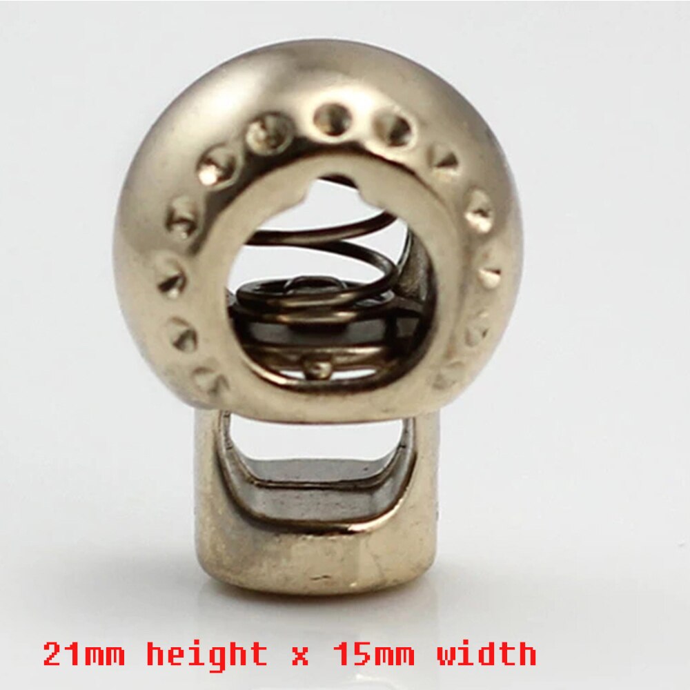 10pcs Pack Cord Lock Toggle Stopper lock Bean Silver /Gun/Gold Tone Toggle Clip NK149: B NK149