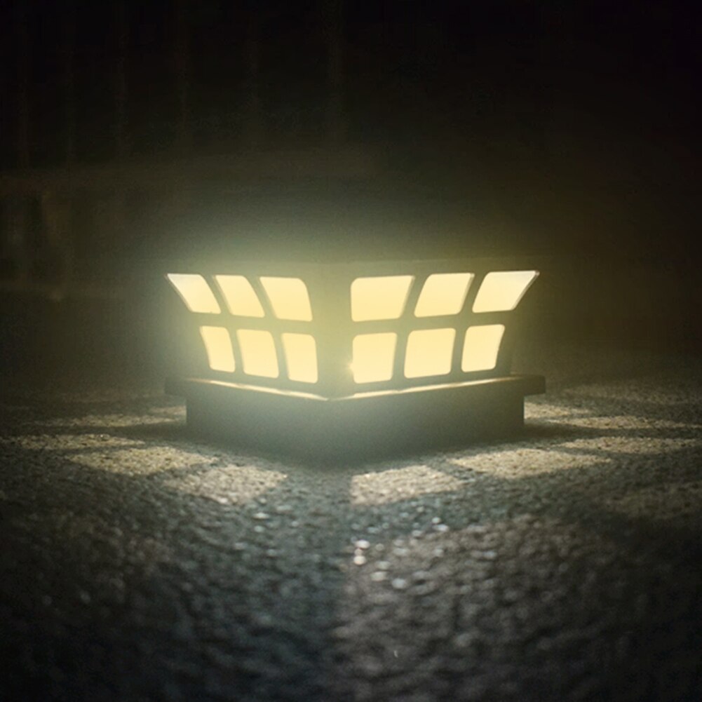 Led Solar Tuin Pijler Lamp Waterdicht Kolom Licht Voor Binnenplaats Veranda Yard Led Light Tuinpad Landschap Lichten