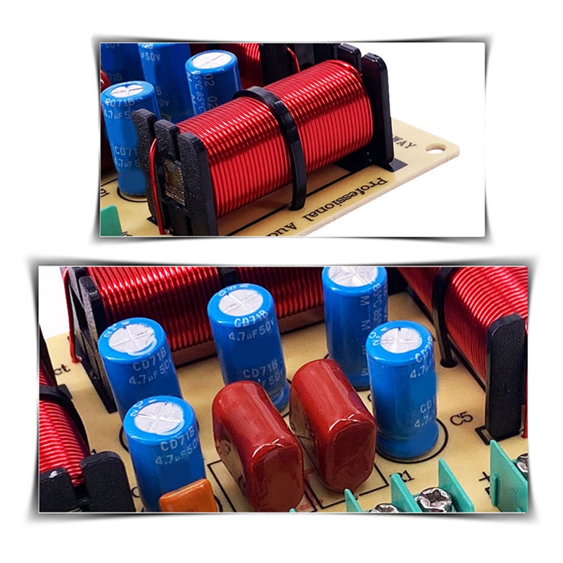 2PCS 4 Way Speaker Treble Alto Bass Frequency Divider Home Theater Hifi Stereo Circuit Stereo Audio Crossover Filters